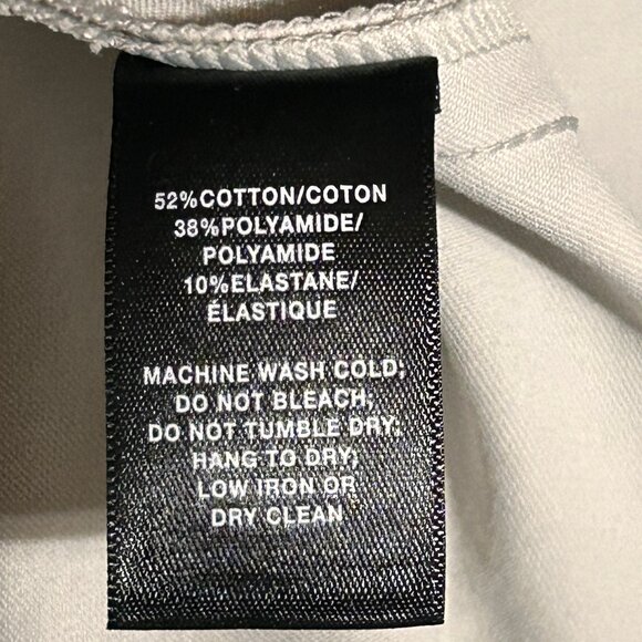 Lafayette 148 New York Murray Crop Slim Leg Pull-On Stone Color Pants Size Large - Picture 10 of 11